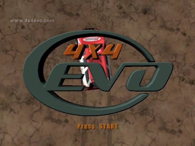 4x4 Evo — Title screen