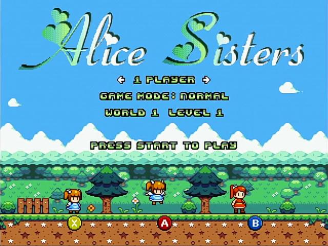 Alice Sisters — Title screen
