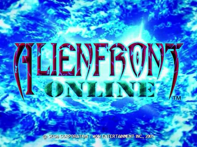 Alien Front Online — Title screen