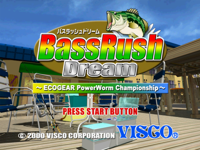 Bass Rush Dream : EcoGear PowerWorm Championship — Title screen