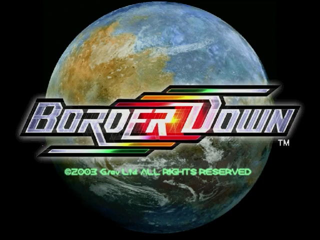 Border Down — Title screen