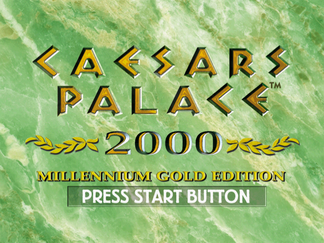 Caesars Palace 2000 : Millennium Gold Edition (Trans.) — Title screen