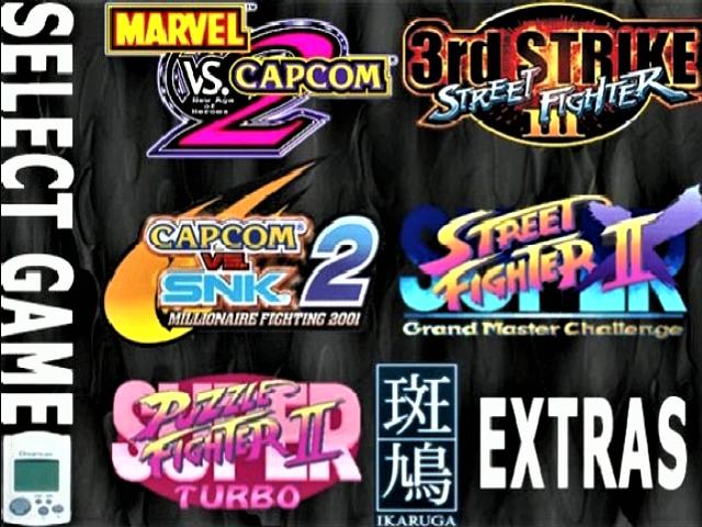 Capcom Fighting Collection — Title screen