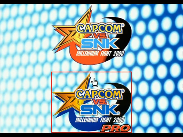 Capcom vs. SNK Millennium Collection — Title screen