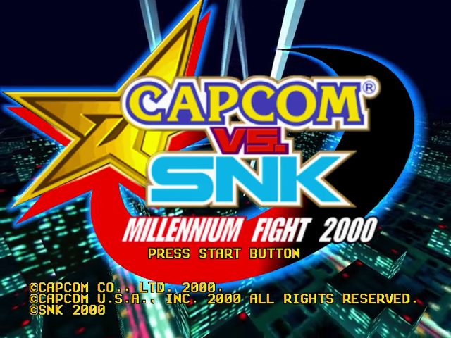 Capcom vs. SNK : Millennium Fight 2000 — Title screen
