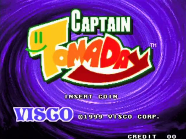 Captain Tomaday — Title screen