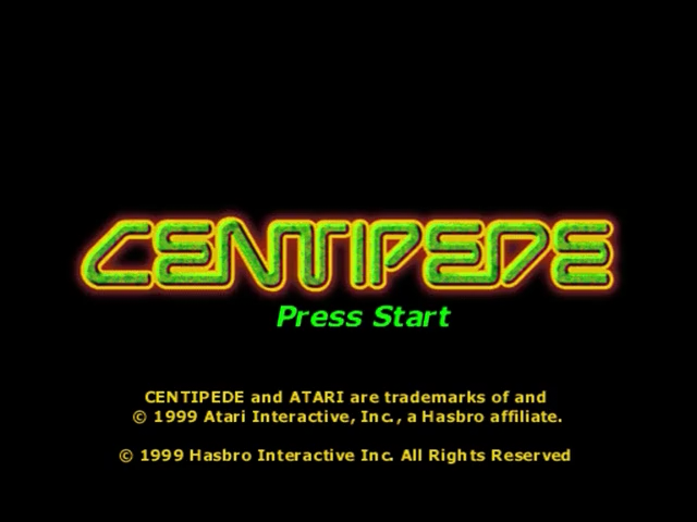 Centipede — Title screen
