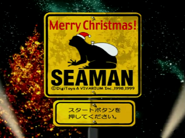 Christmas Seaman : Omoi o Tsutaeru Mou Hitotsu no Houhou — Title screen