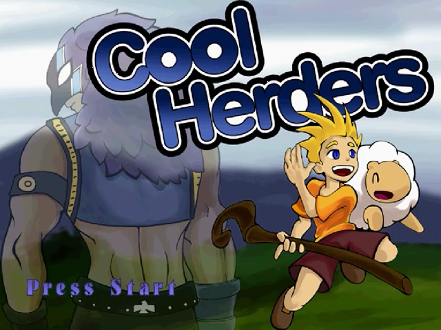 Cool Herders (Homebrew) — Title screen