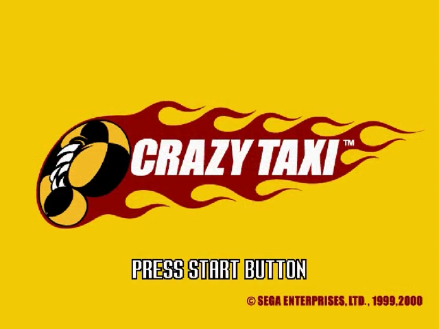 Crazy Taxi — Title screen