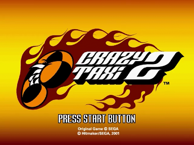 Crazy Taxi 2 — Title screen