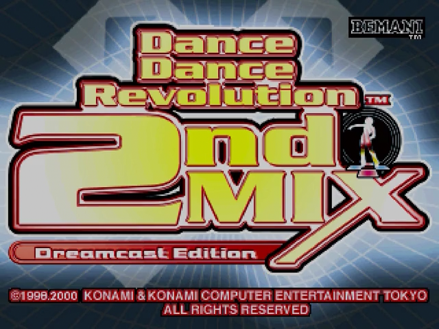 Dance Dance Revolution 2nd Mix Dreamcast Edition — Title screen