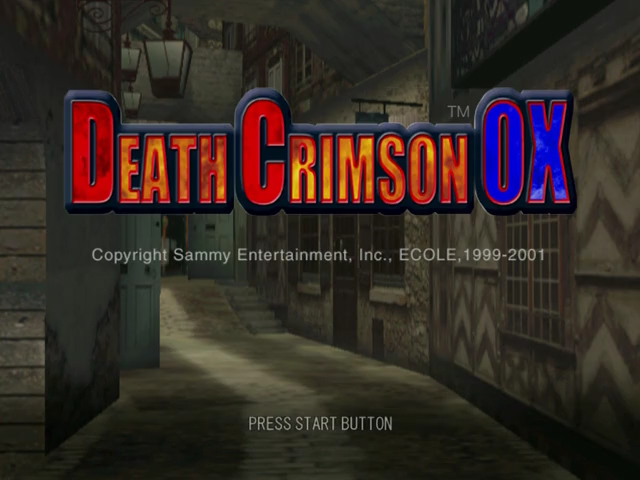 Death Crimson OX — Title screen