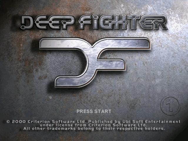 Deep Fighter — Title screen