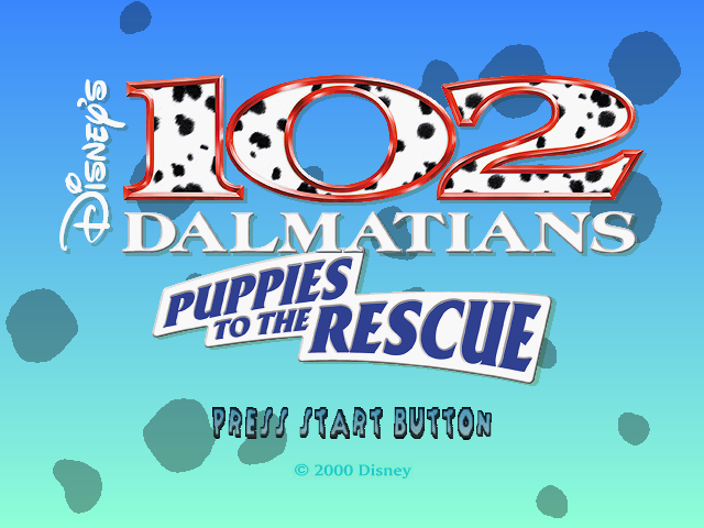 Disney's 102 Dalmatians : Puppies to the Rescue — Title screen