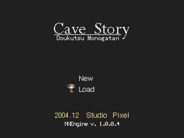 Doukutsu Monogatari — Title screen