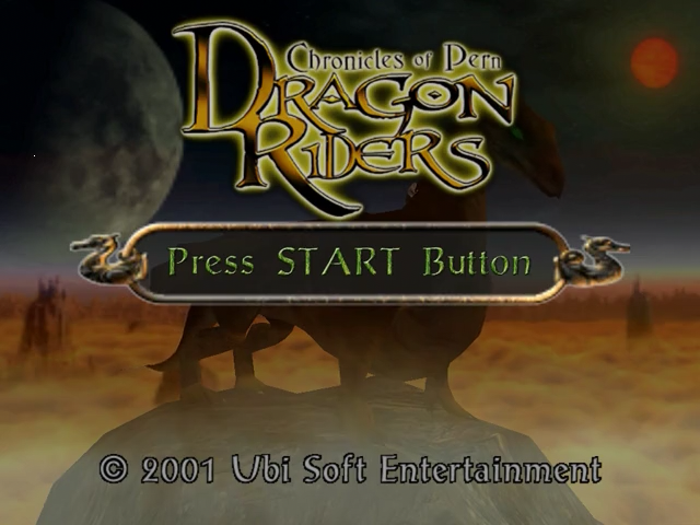 Dragon Riders : Chronicles of Pern — Title screen