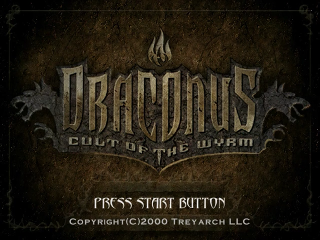 Dragon's Blood — Title screen