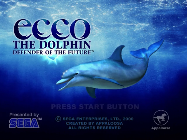 Ecco the Dolphin : Defender of the Future — Title screen