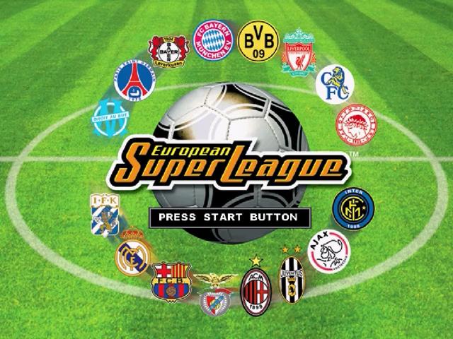 European Super League — Title screen