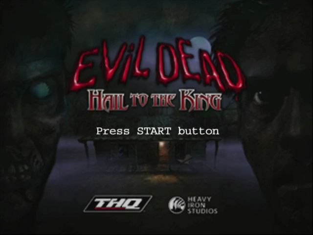 Evil Dead : Hail to the King — Title screen