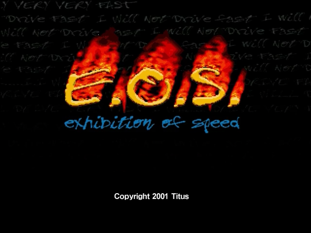 Exhibition of Speed — Title screen