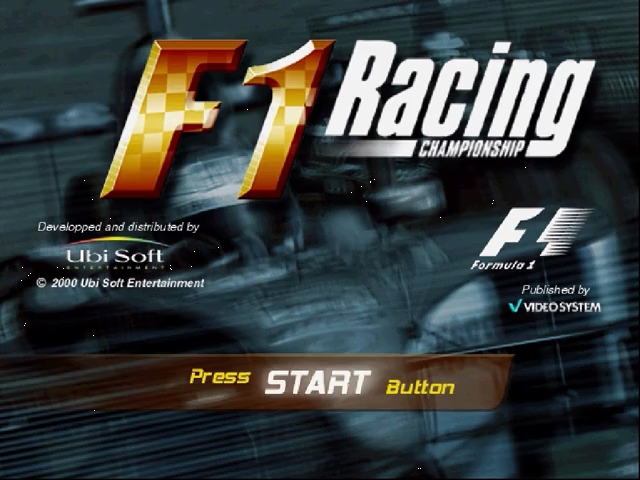 F1 Racing Championship — Title screen