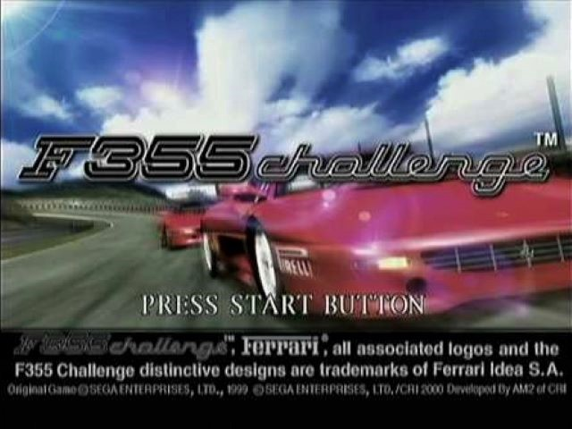 F355 Challenge — Title screen