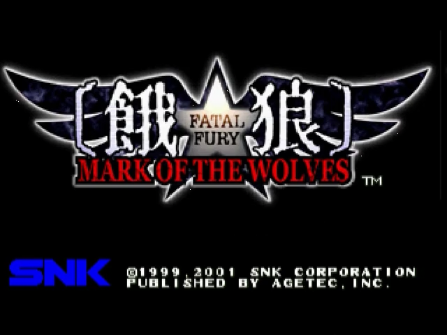 Fatal Fury : Mark of the Wolves — Title screen