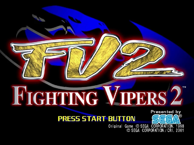 Fighting Vipers 2 — Title screen