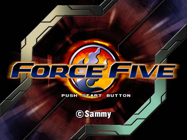 Force Five — Title screen