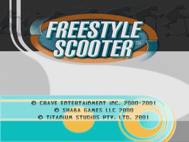Freestyle Scooter — Title screen