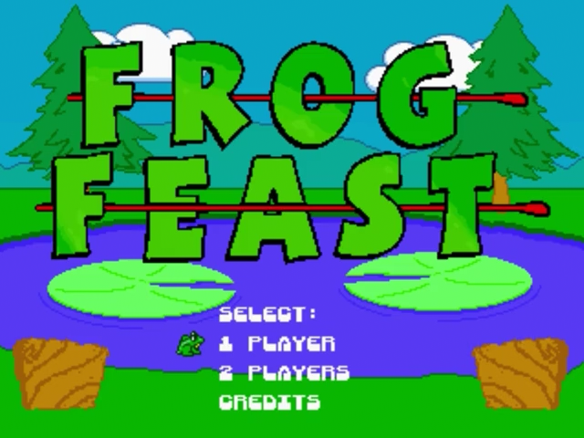 Frog Feast — Title screen