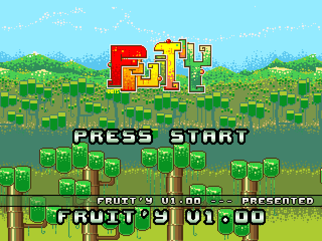 Fruit'y — Title screen