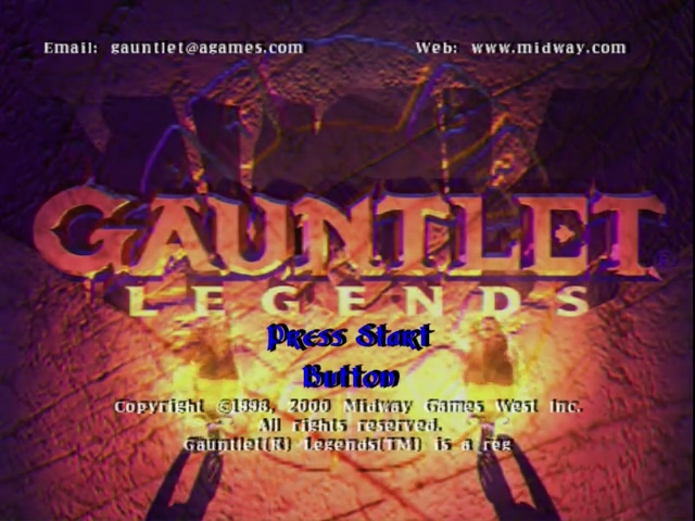 Gauntlet Legends — Title screen