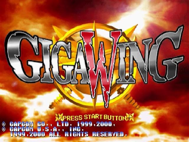 GigaWing — Title screen