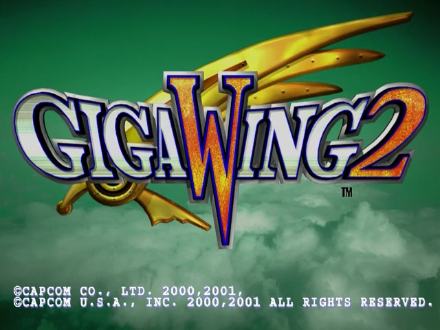 GigaWing 2 — Title screen