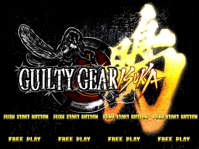 Guilty Gear Isuka — Title screen