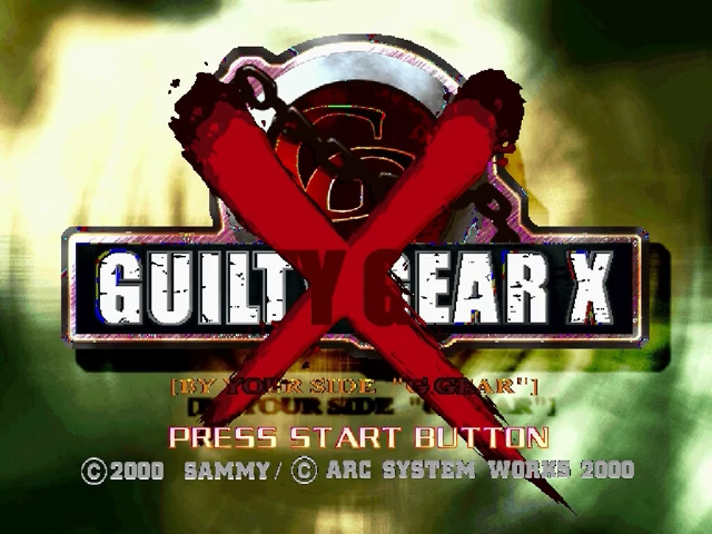 Guilty Gear X — Title screen