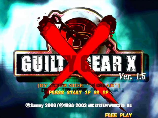 Guilty Gear X Ver. 1.5 — Title screen