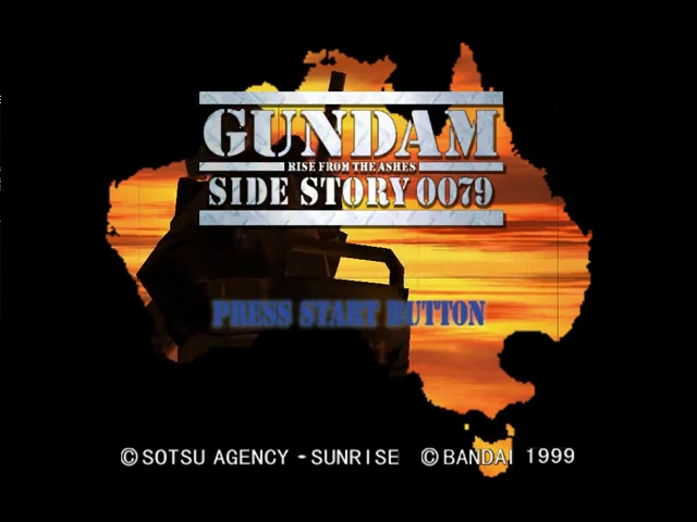 Gundam Side Story 0079 : Rise from the Ashes - Special Edition — Title screen