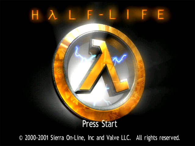 Half-life — Title screen