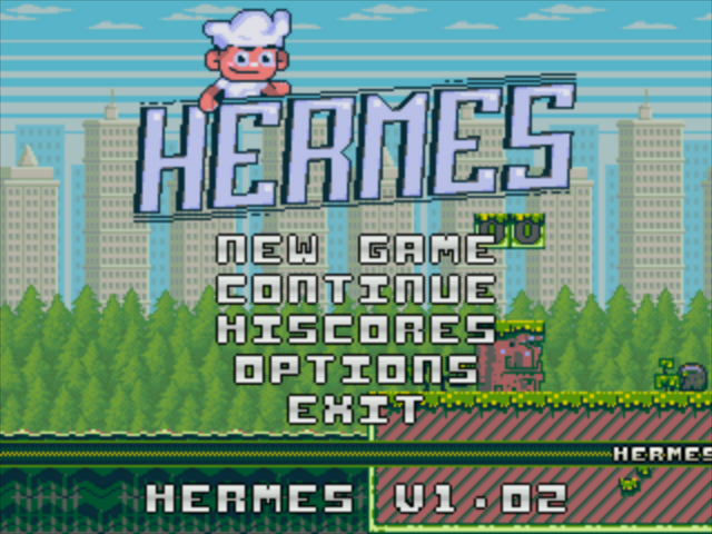 Hermes (Homebrew) — Title screen