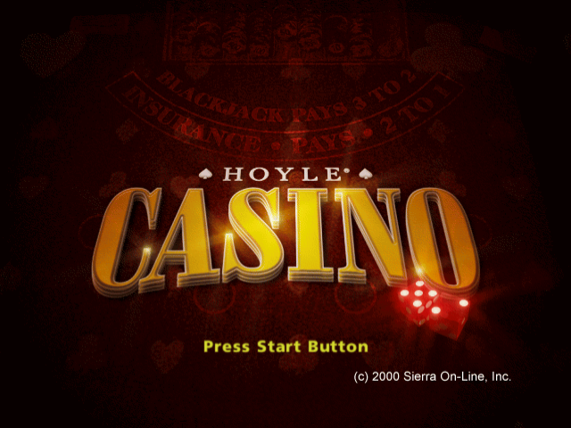 Hoyle Casino — Title screen