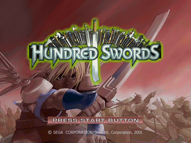 Hundred Swords — Title screen