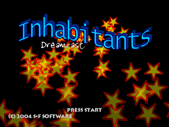 Inhabitants (Homebrew) — Title screen