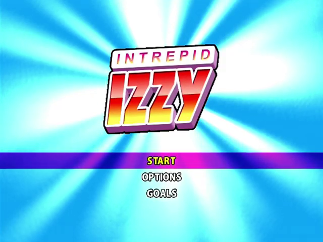 Intrepid Izzy — Title screen