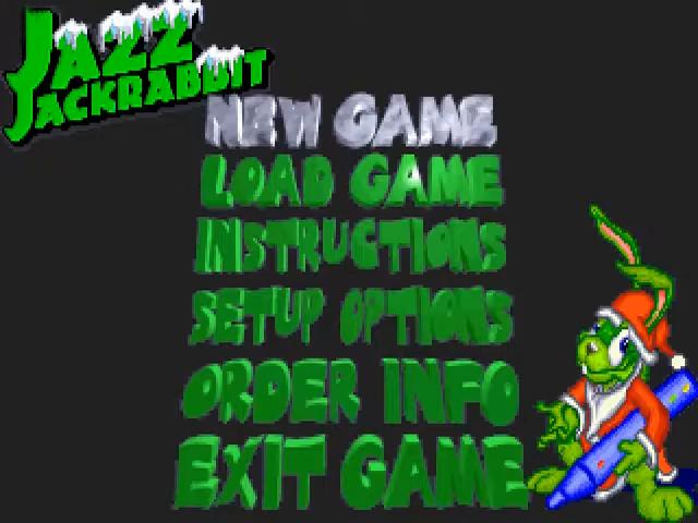 Jazz Jackrabbit — Title screen