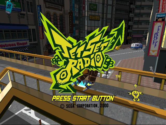 Jet Set Radio — Title screen