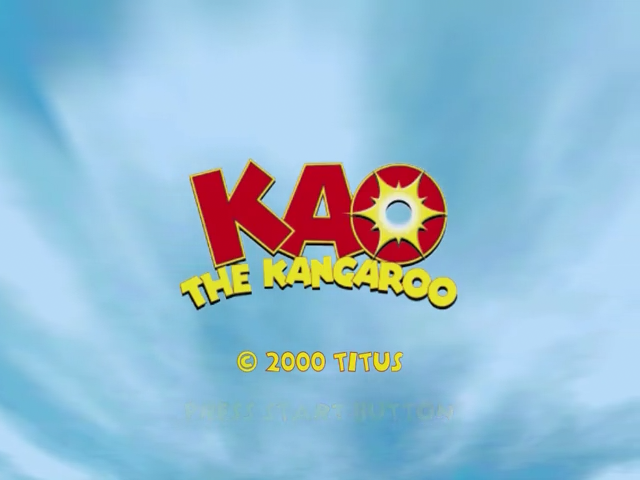 KAO The Kangaroo — Title screen